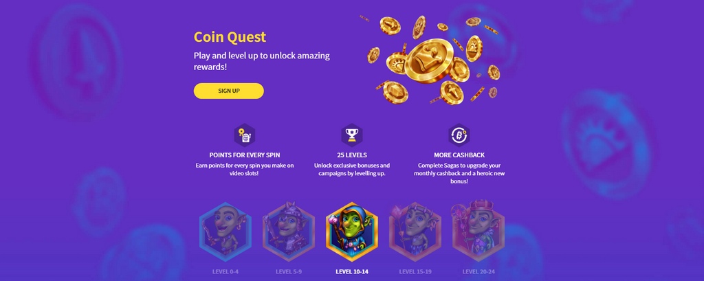 Loyalitätsprogramm Coin Saga - Coin Quest