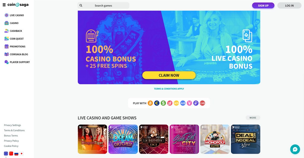 Coin Saga Casino Startseite