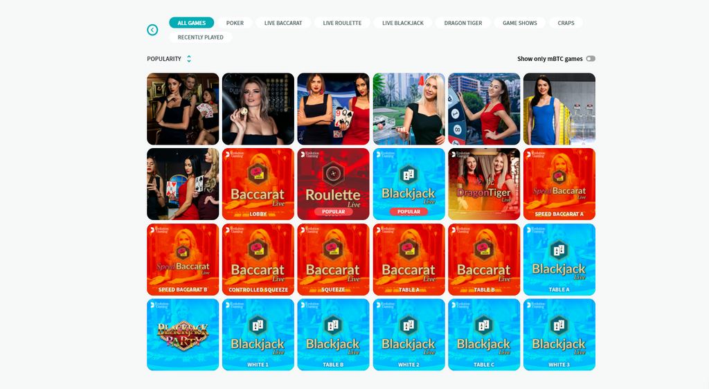 Coin Saga Live Casino