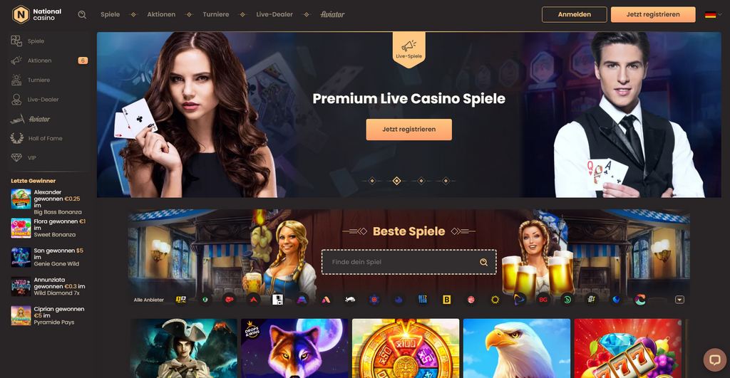 National Casino-Startseite