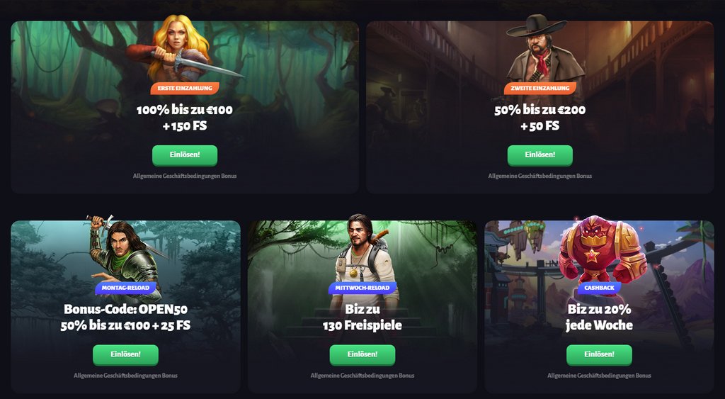 Slot Hunter Bonusse und Promotions